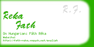 reka fath business card